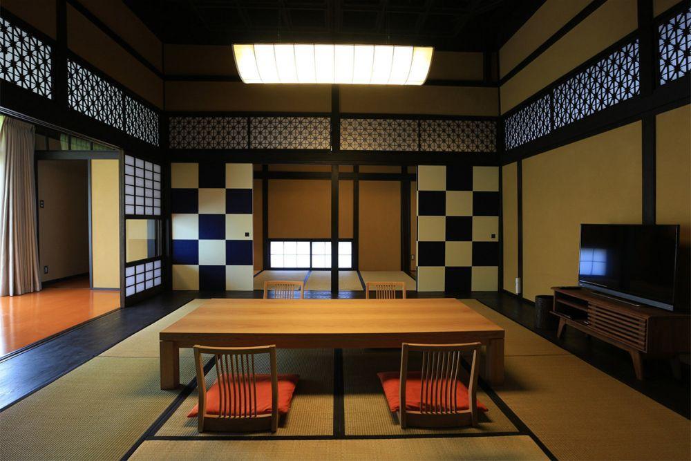 Japan Reise, Beppu, Gahama Terrace, Kunitake Villa, Wohnzimmer