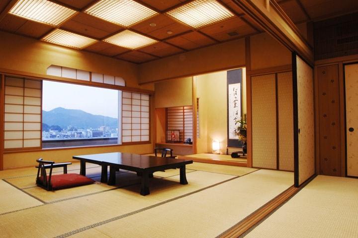 Japan Reise, Kochi, Jyoseikan, stilvoller Wohnbereich