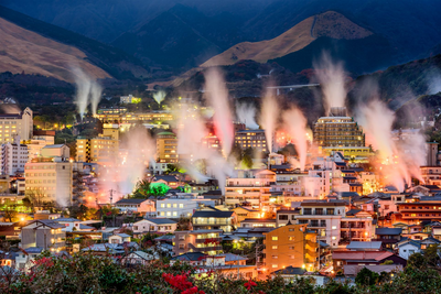 Heiße Quellen, Beppu, Japan Reise
