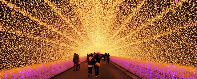 Lichtinstallation, Japan Rundreise