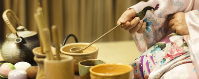 Japan Reise, rituelle Teezubereitung