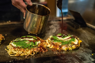 Okonomiyaki, Osaka, Japan, Essen