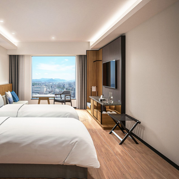 Blick ins Zimmer, Granvia Hiroshima Southgate, Japan Reise