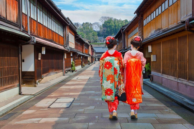 Geishas in Kanzawa, Japan Familienreise