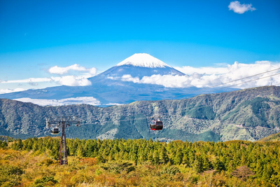 Blick auf Mount Fuji von Hakone, Japan Reise