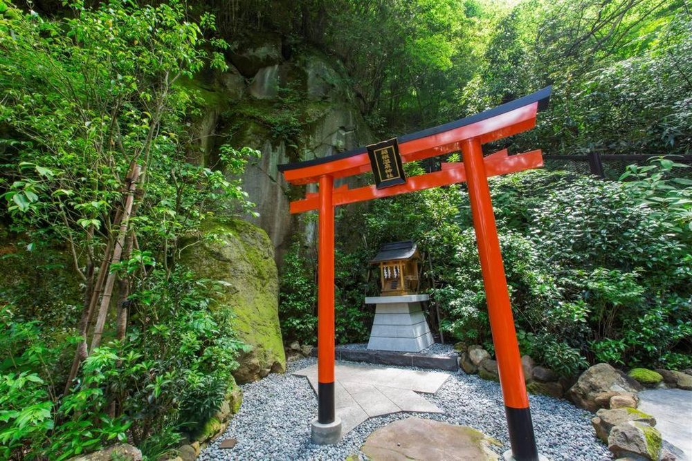 Schreim im Garten, Hakone Kowakien Ten-yu, Japan Reise
