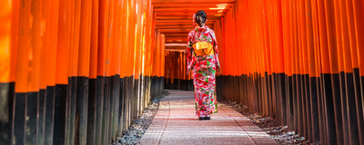 Fushimi Schrein in Kyoto, Japan Reisen