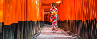 Fushimi Schrein in Kyoto, Japan Reisen