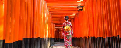 Fushimi Schrein in Kyoto, Japan Reisen