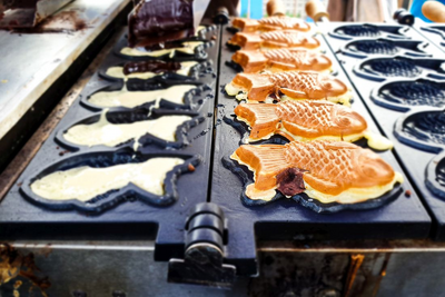 Taiyaki, Essen in Japan, Waffel, Japan Reise