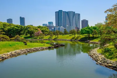 Hamarikyu-Garten in Tokyo, Japan Reise