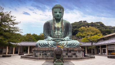 Grosser Buddha Kamakura, Japan Rundreise