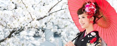 Kirschblüte in Japan, Kimono, Japan Reisen 